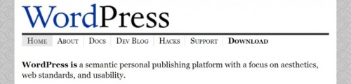 WordPress is a personal publishing platform, 2003-era