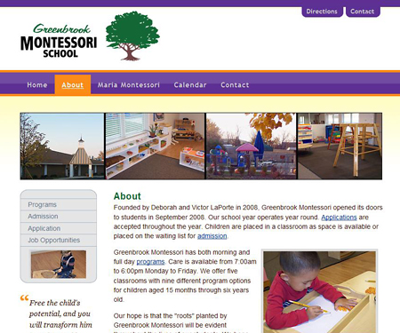 Greenbrook Montessori School website