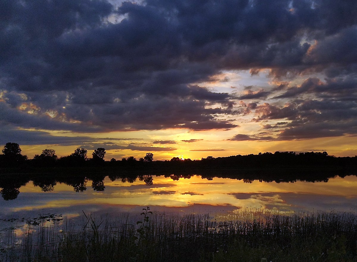 Photo of the Week: Sunset Over Chelsea State Game Area Four Mile Lake